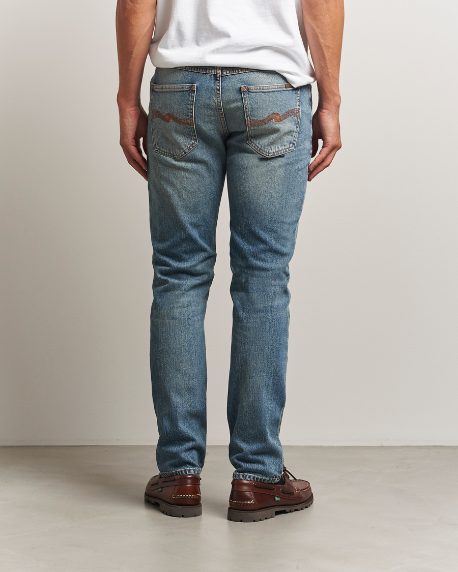 Herre | Jeans | Nudie Jeans | Solid Ollie Jeans Blue Clay
