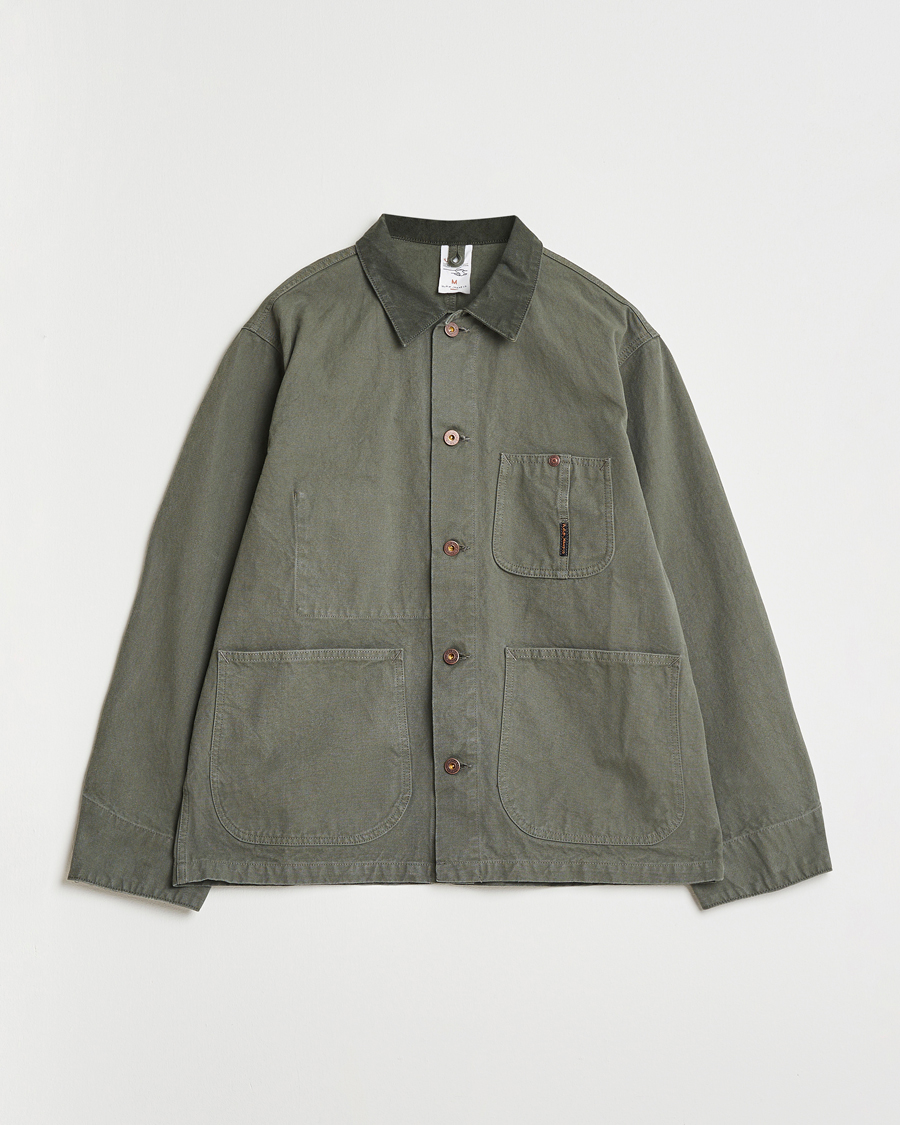 Herre | Skjorter | Nudie Jeans | Howie Duck Canvas Chore Jacket Green