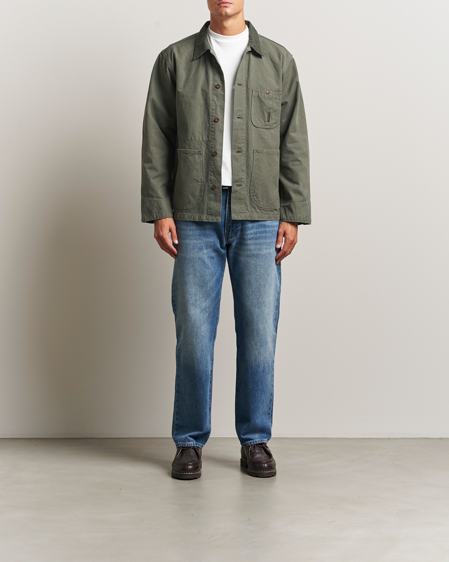 Herre | Skjorter | Nudie Jeans | Howie Duck Canvas Chore Jacket Green