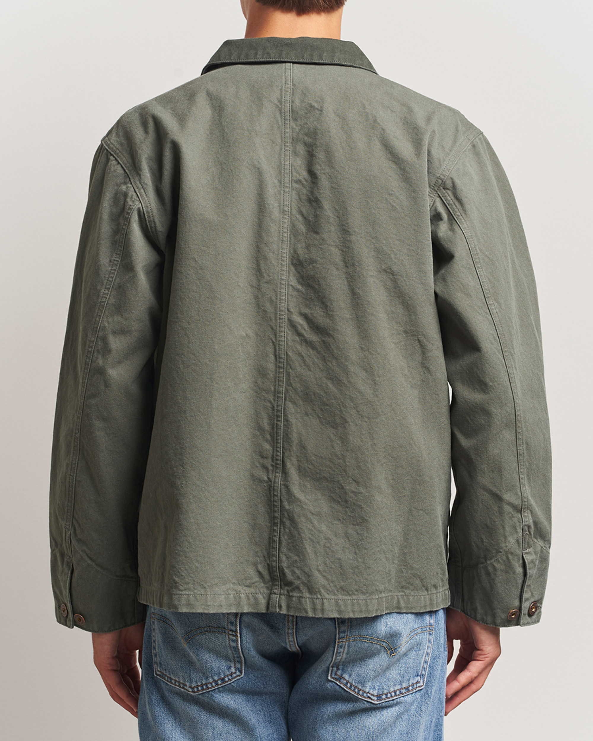 Herre | Skjorter | Nudie Jeans | Howie Duck Canvas Chore Jacket Green