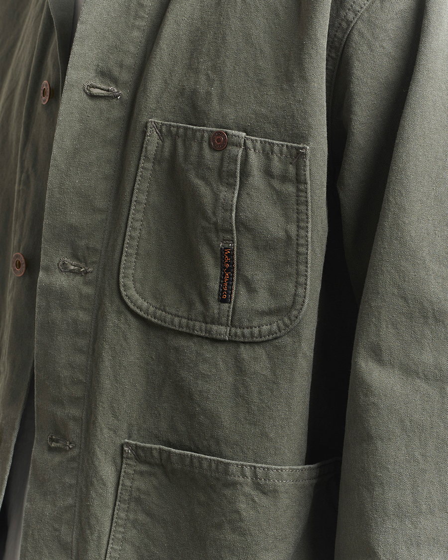 Herre | Skjorter | Nudie Jeans | Howie Duck Canvas Chore Jacket Green