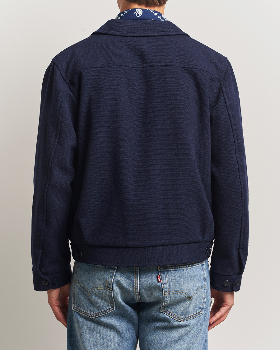 Herre | Jakker | Nudie Jeans | Blake Wool Zip Jacket Blueberry