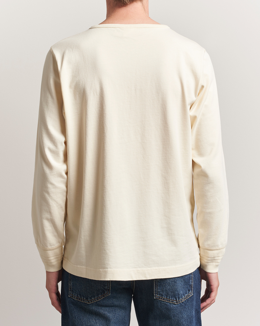 Herre | Gensere | Nudie Jeans | Long Sleeved Henley Ecru