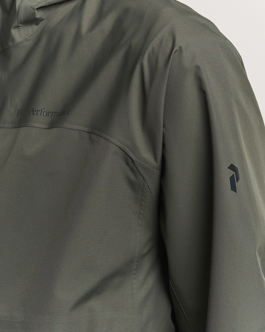 Herre | Jakker | Peak Performance | Treeline Shell Hooded Jacket Olive Extreme