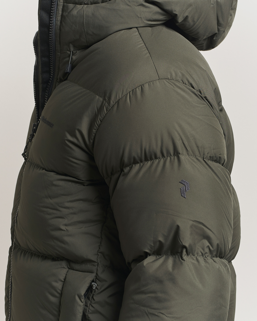Herre | Jakker | Peak Performance | Rivel Down Hooded Jacket Olive Extreme