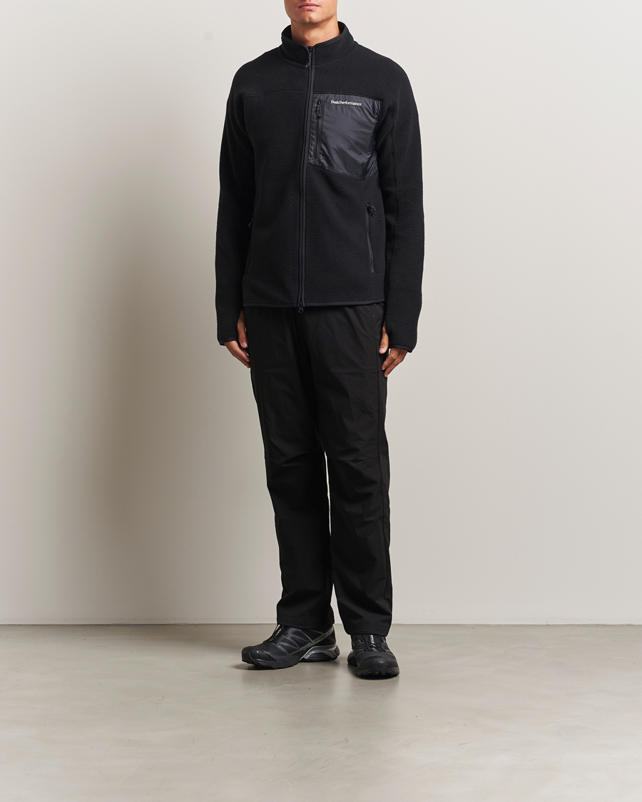 Herre | Gensere | Peak Performance | Pile Full Zip Black
