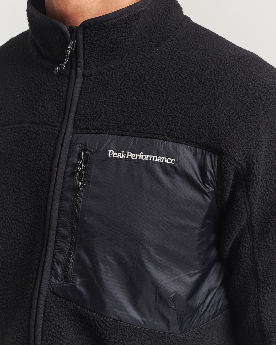Herre | Gensere | Peak Performance | Pile Full Zip Black