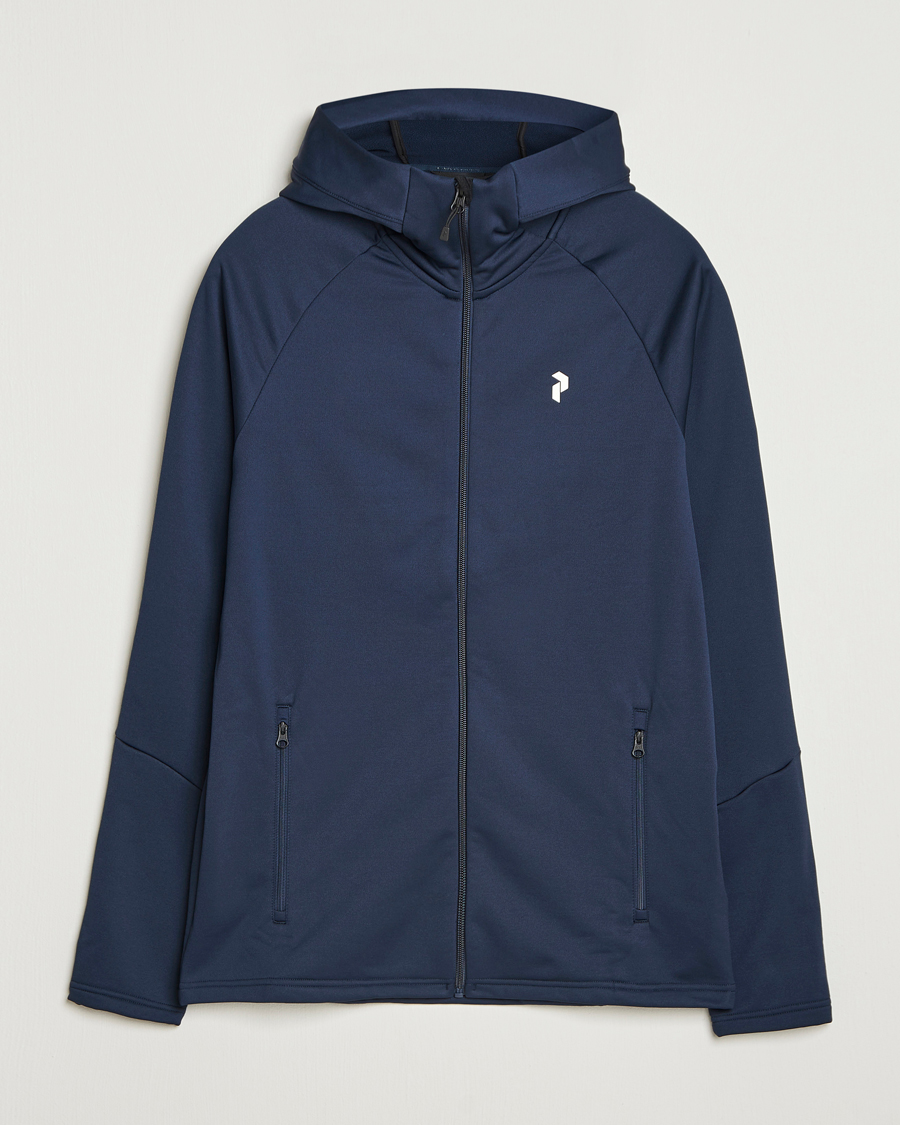 Herre | Gensere | Peak Performance | Rider Hooded Full Zip Blue Shadow
