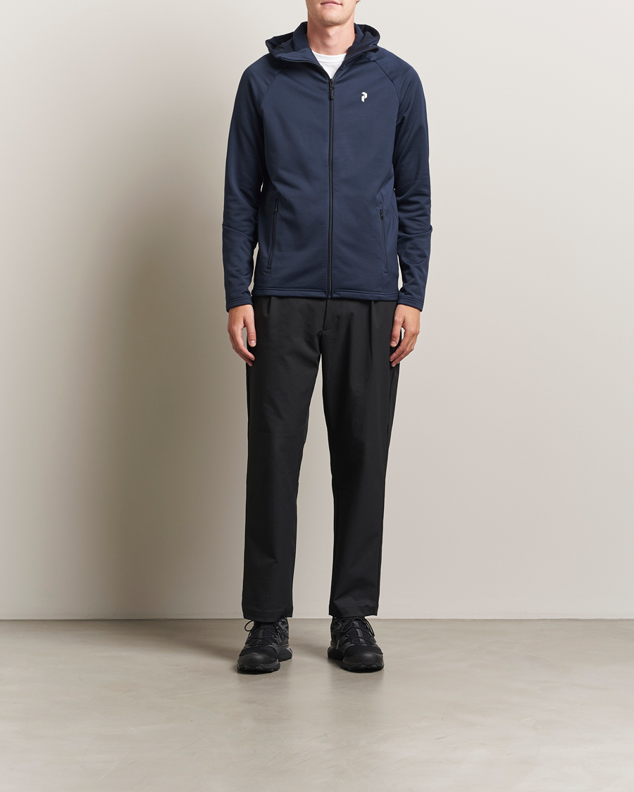 Herre | Gensere | Peak Performance | Rider Hooded Full Zip Blue Shadow