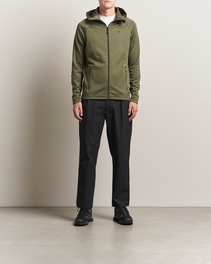 Herre | Gensere | Peak Performance | Rider Full Zip Hoodie Pine Needle
