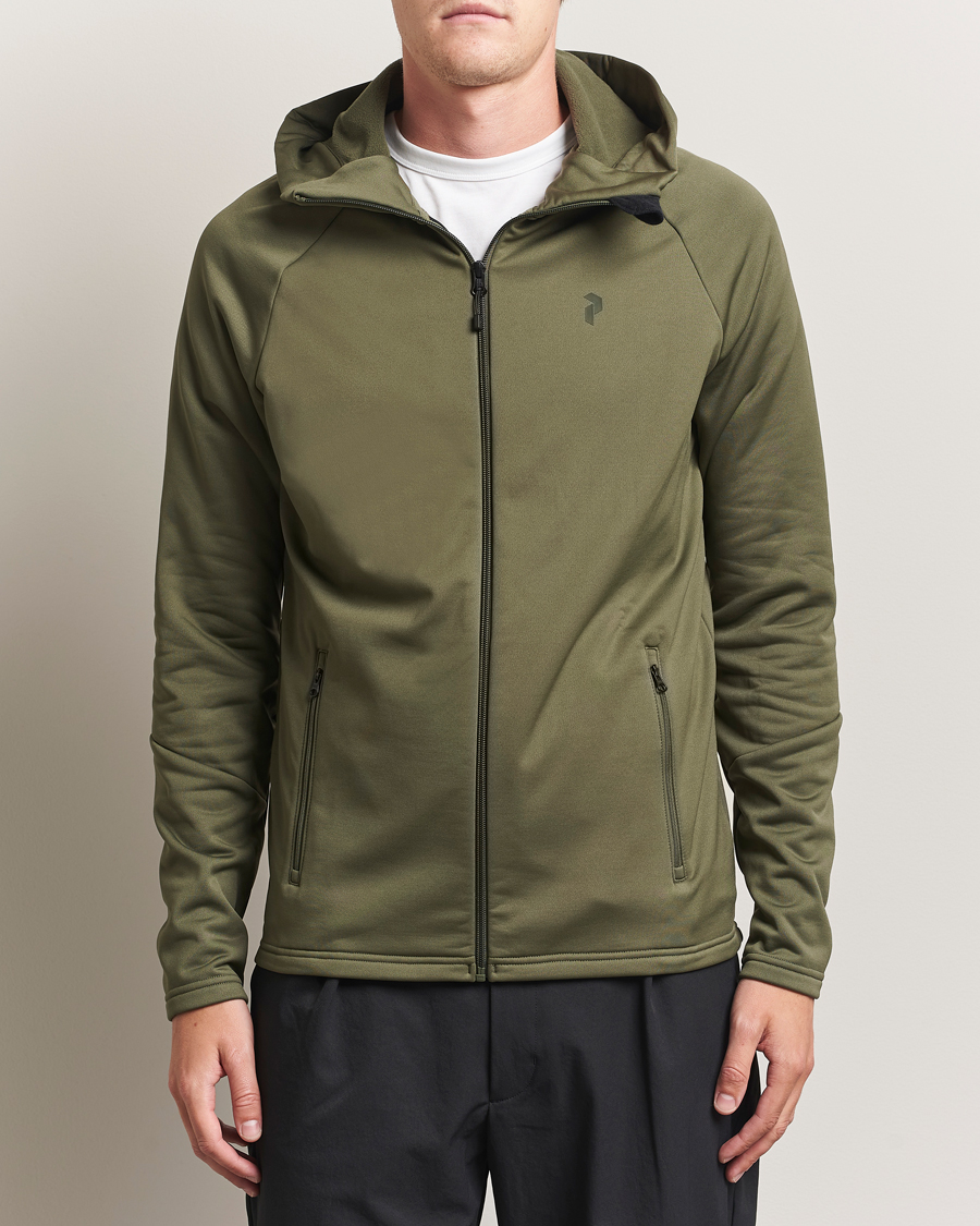Herre | Gensere | Peak Performance | Rider Full Zip Hoodie Pine Needle