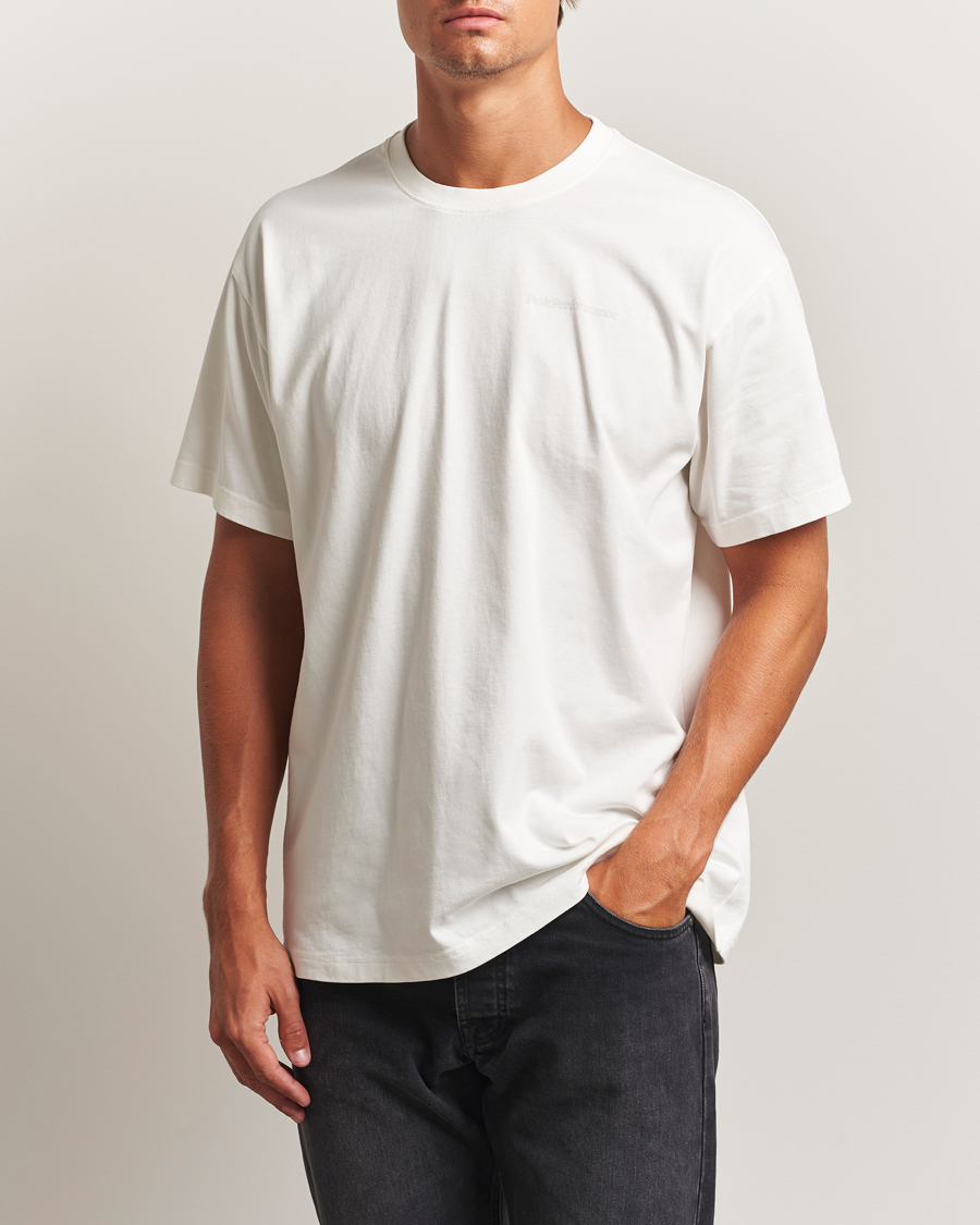 Herre | T-Shirts | Peak Performance | Graphic Crew Neck T-Shirt Off White