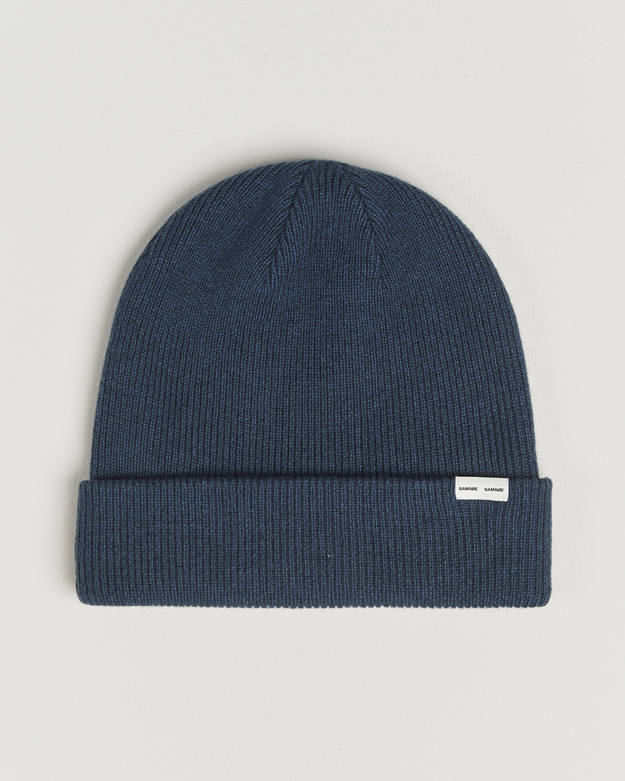 Herre | Luer | Samsøe Samsøe | The Wool Beanie Midnight Navy