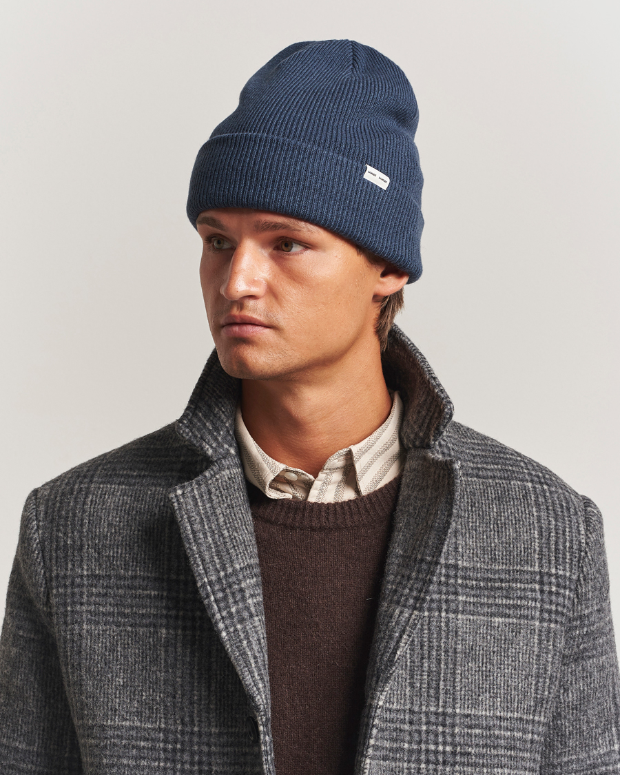 Herre | Luer | Samsøe Samsøe | The Wool Beanie Midnight Navy