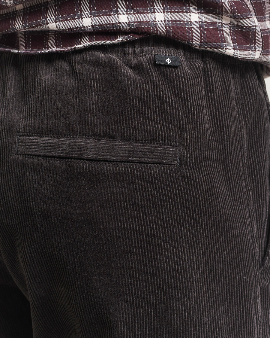 Herre | Bukser | Samsøe Samsøe | Jabari Corduroy Drawstring Trousers Black Oyster