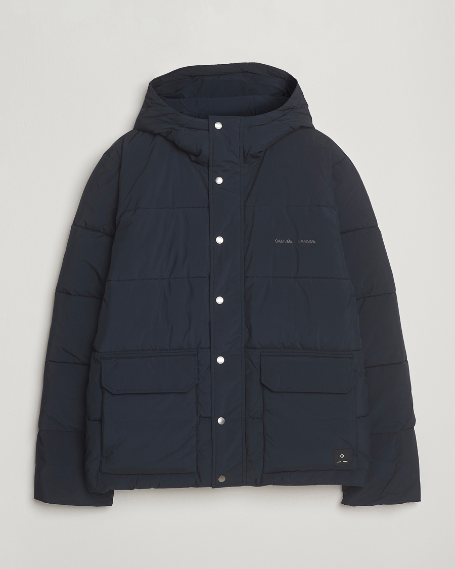 Herre | Jakker | Samsøe Samsøe | Ulf Down Hooded Puffer Salute Navy