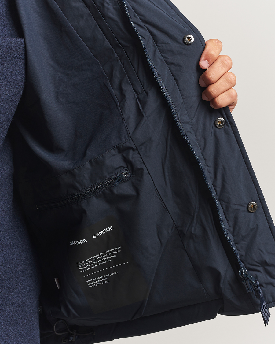 Herre | Jakker | Samsøe Samsøe | Ulf Down Hooded Puffer Salute Navy