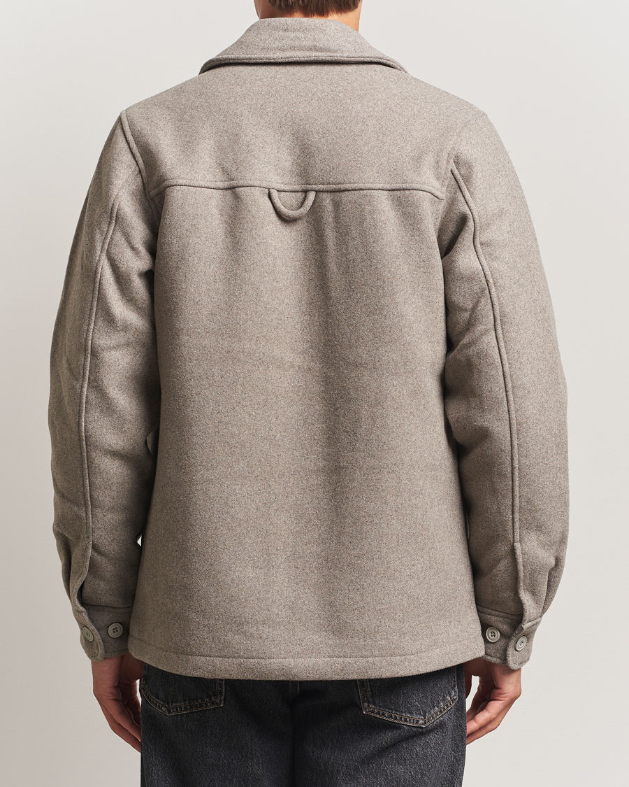 Herre | Jakker | Samsøe Samsøe | Pally Padded Shirt Jacket Elephant Skin