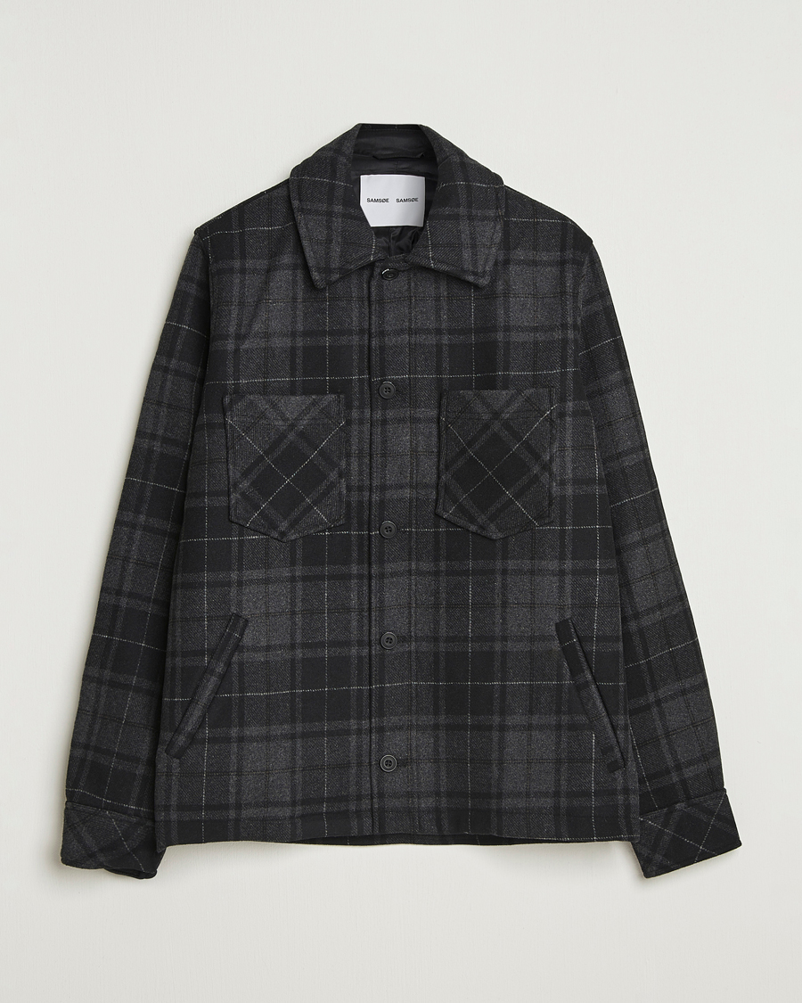 Herre | Jakker | Samsøe Samsøe | Pally Padded Shirt Jacket Black