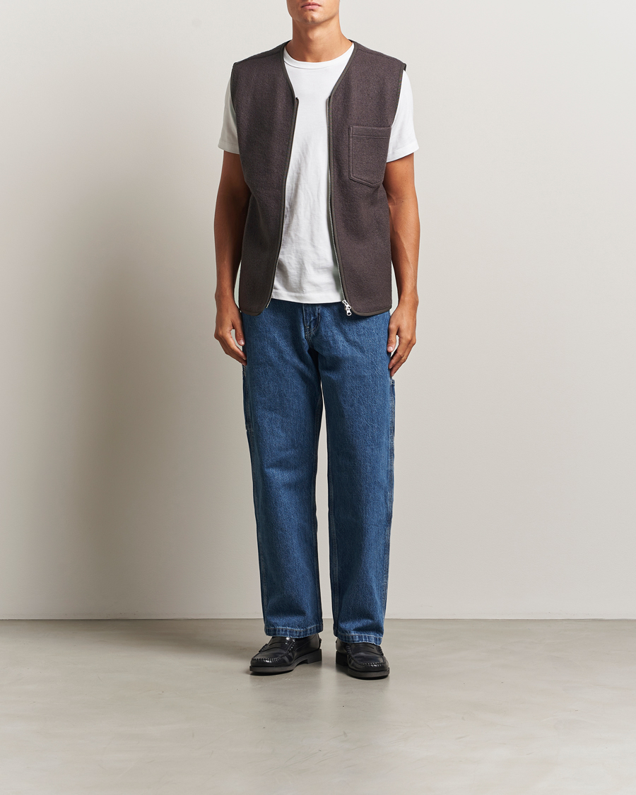 Herre | Vester | Samsøe Samsøe | Hannes Boiled Wool Vest Turkish Coffee