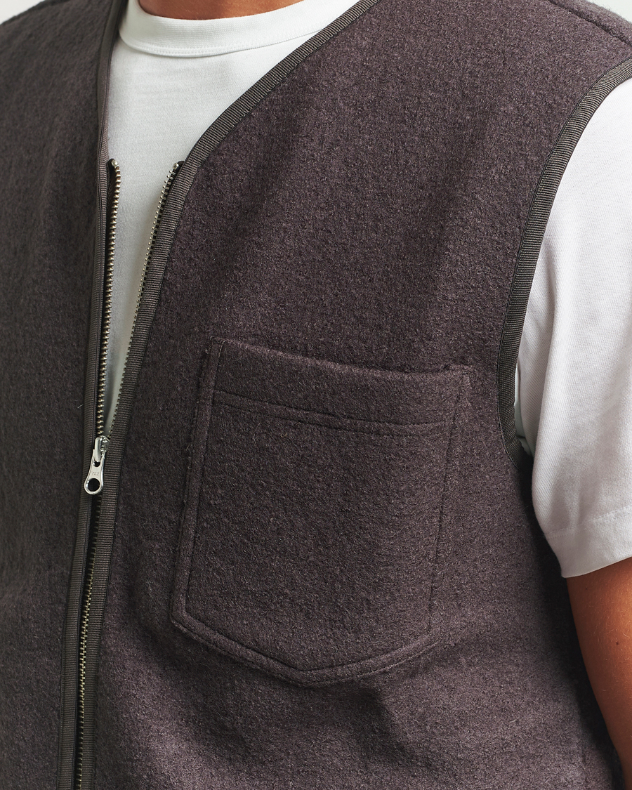 Herre | Vester | Samsøe Samsøe | Hannes Boiled Wool Vest Turkish Coffee
