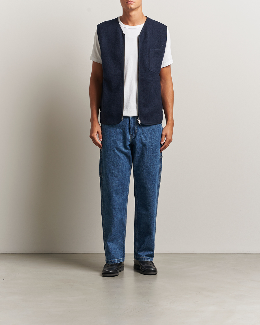 Herre | Vester | Samsøe Samsøe | Hannes Boiled Wool Vest Salute Navy