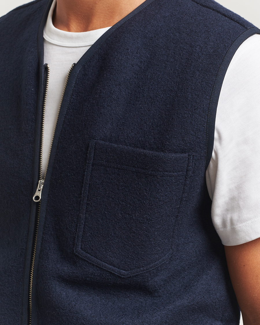 Herre | Vester | Samsøe Samsøe | Hannes Boiled Wool Vest Salute Navy