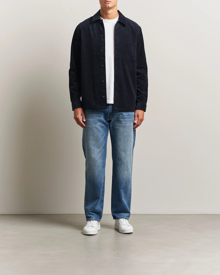 Herre | Skjorter | Samsøe Samsøe | Damon Corduroy Overshirt Salute Navy