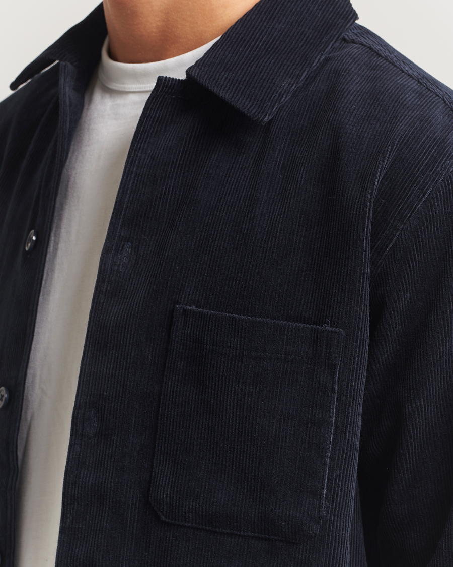 Herre | Skjorter | Samsøe Samsøe | Damon Corduroy Overshirt Salute Navy
