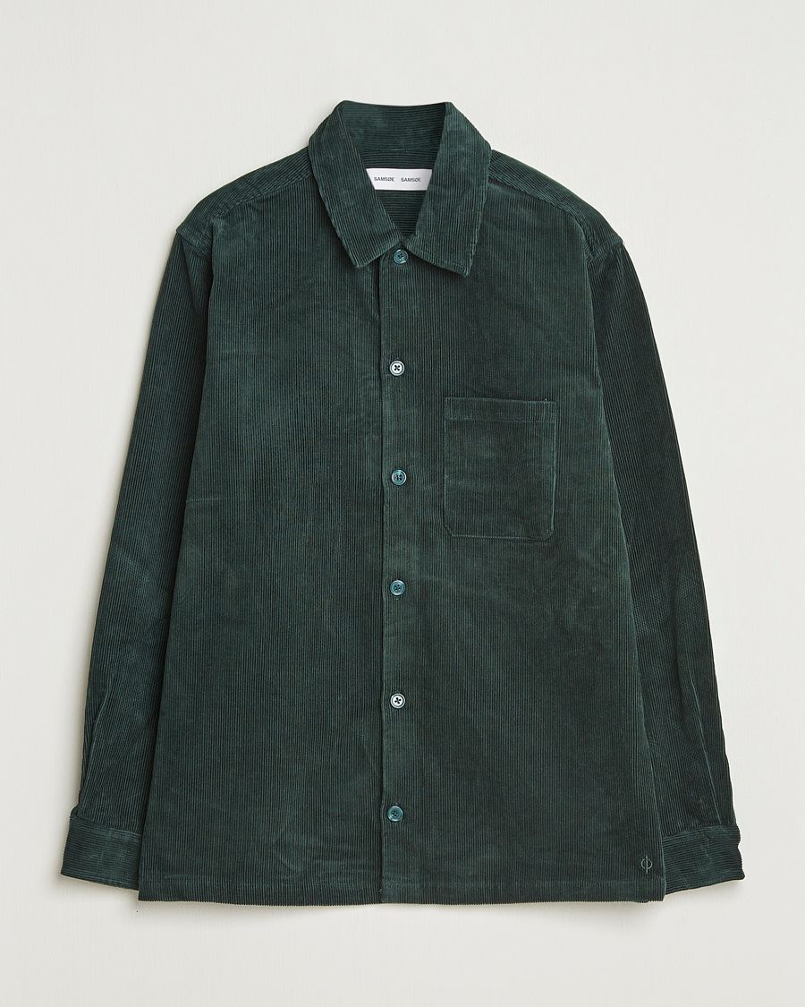 Herre | Skjorter | Samsøe Samsøe | Damon Corduroy Overshirt Green Gables