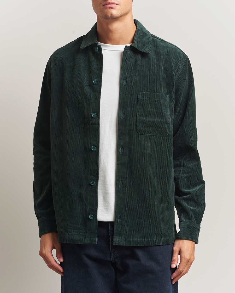 Herre | Skjorter | Samsøe Samsøe | Damon Corduroy Overshirt Green Gables
