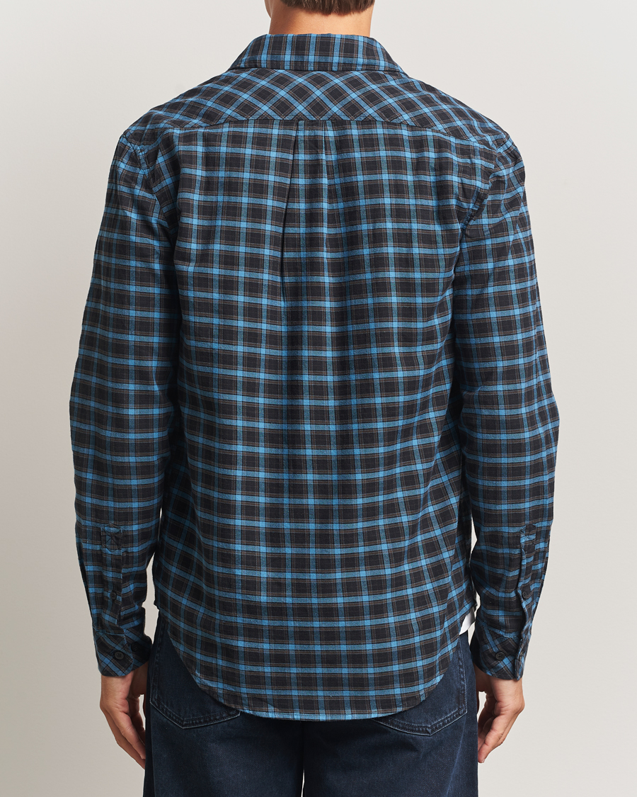 Herre | Skjorter | Samsøe Samsøe | Liam Brushed Cotton Checked Shirt Turkish Coffee