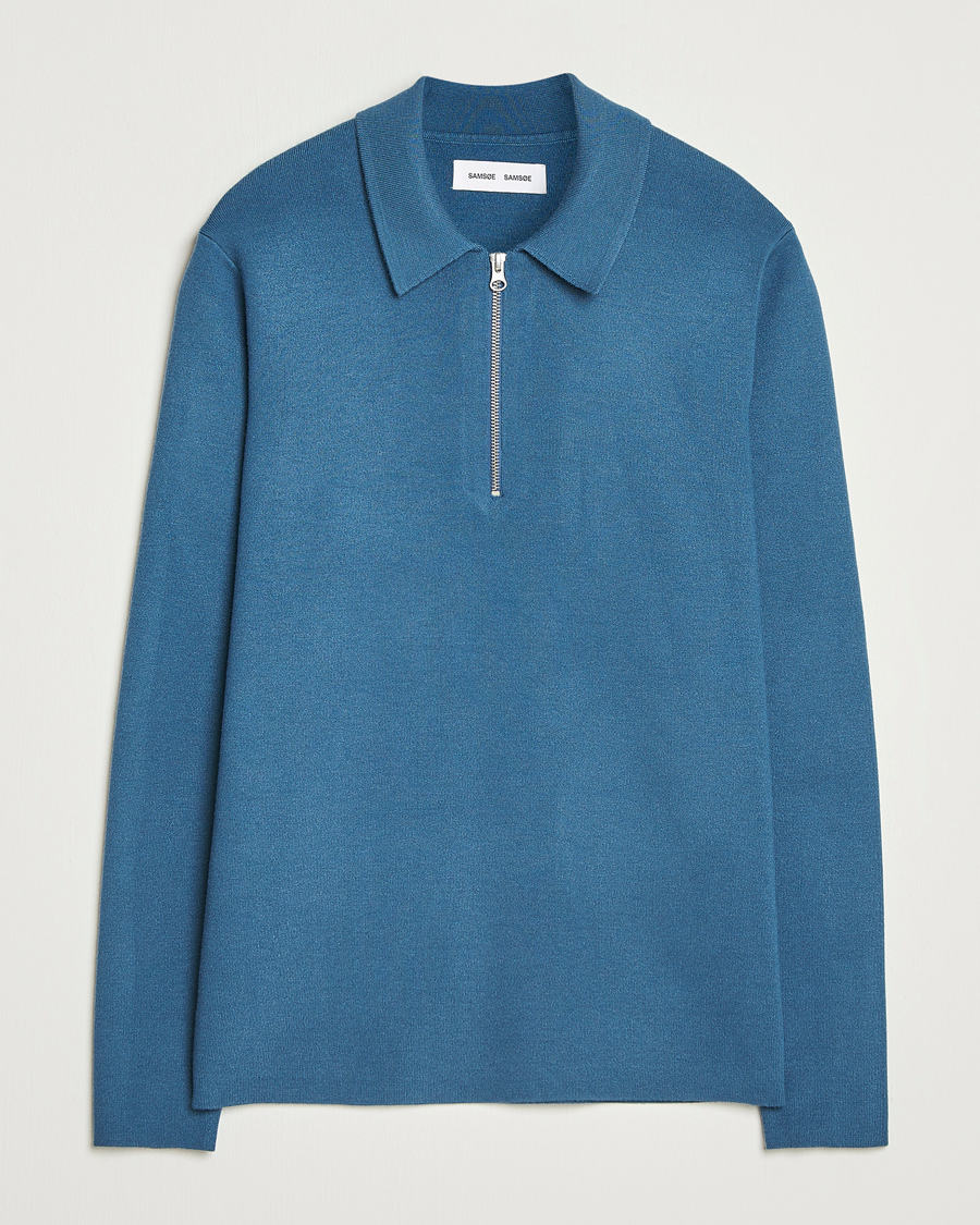 Herre | Gensere | Samsøe Samsøe | Guna Half Zip Stellar Blue
