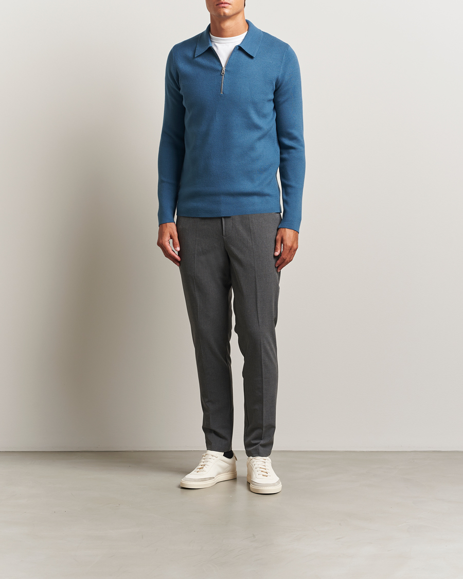Herre | Gensere | Samsøe Samsøe | Guna Half Zip Stellar Blue