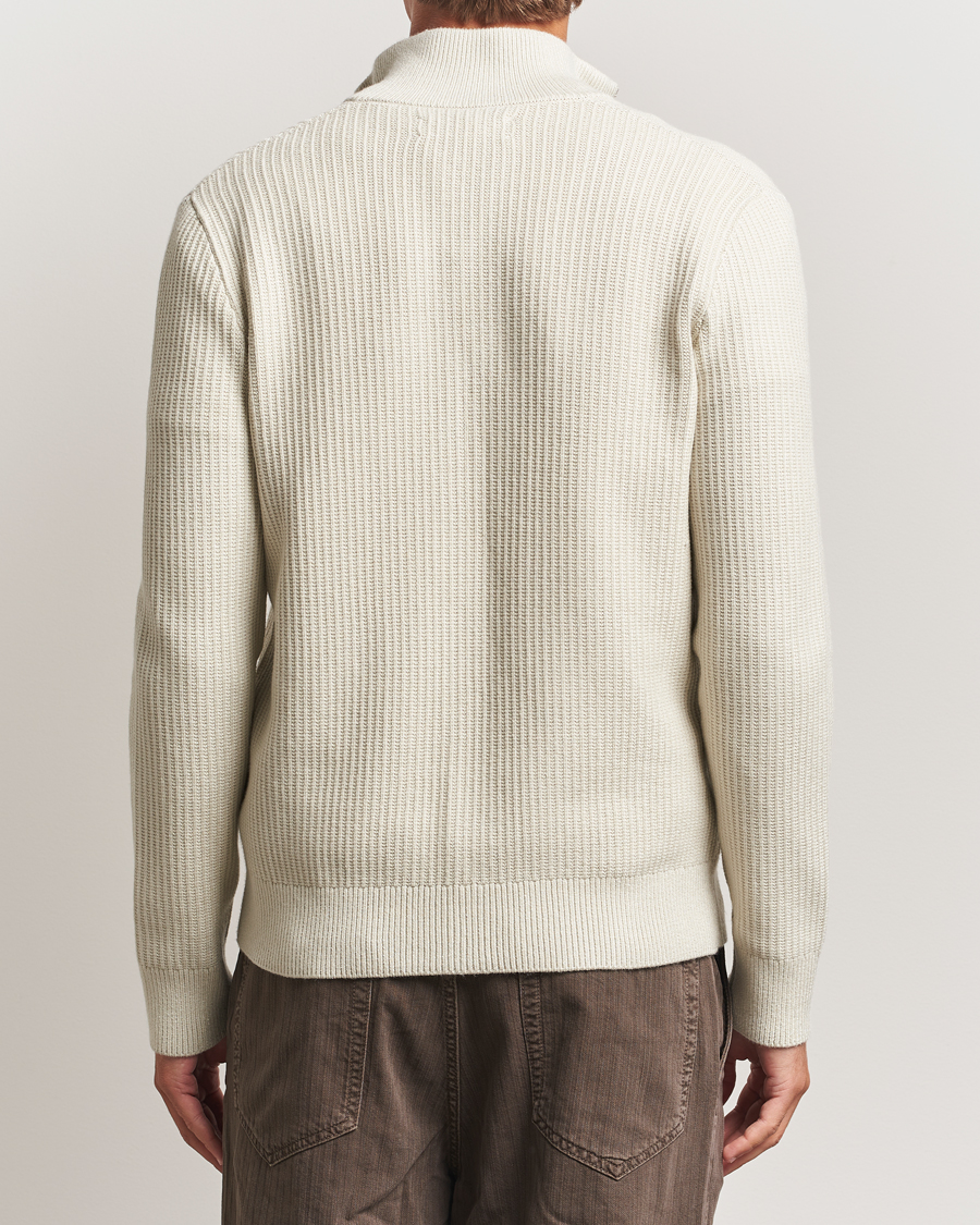 Herre | Gensere | Samsøe Samsøe | Dem Structured Knitted Full Zip Silver Birch