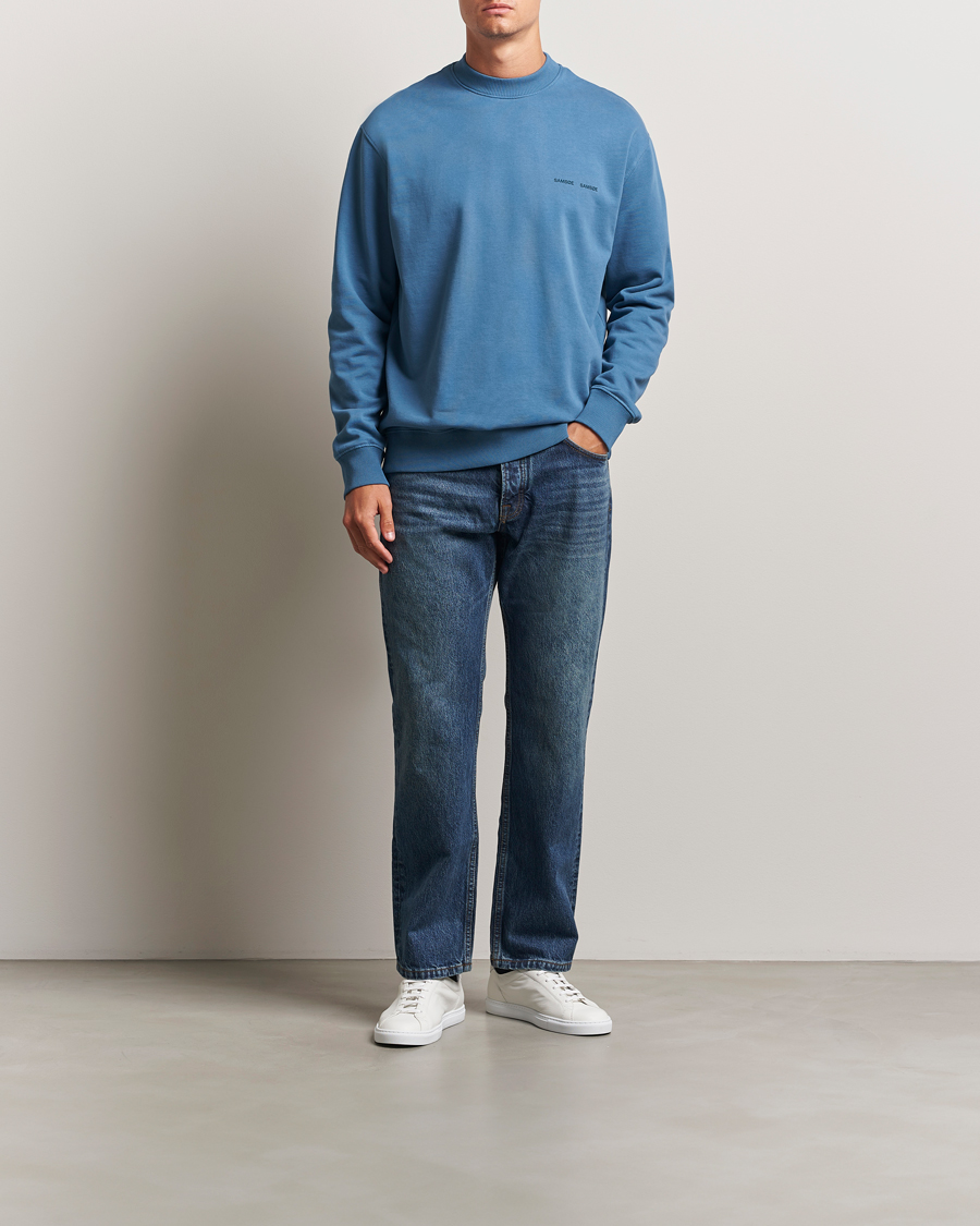 Herre | Gensere | Samsøe Samsøe | Norsbro Crew Neck Sweatshirt Stellar Blue