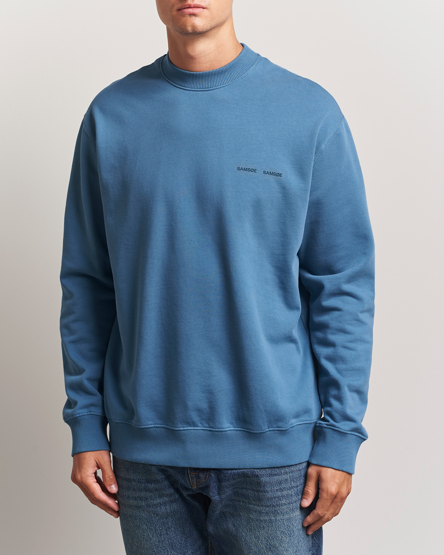 Herre | Gensere | Samsøe Samsøe | Norsbro Crew Neck Sweatshirt Stellar Blue