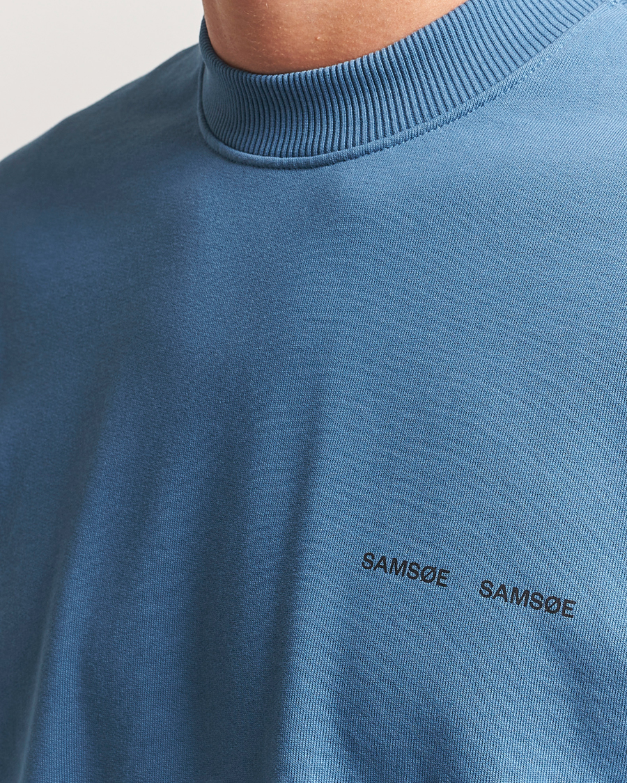 Herre | Gensere | Samsøe Samsøe | Norsbro Crew Neck Sweatshirt Stellar Blue
