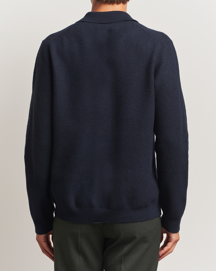 Herre | Gensere | Samsøe Samsøe | Richard Merino Knitted Cardigan Salute Navy
