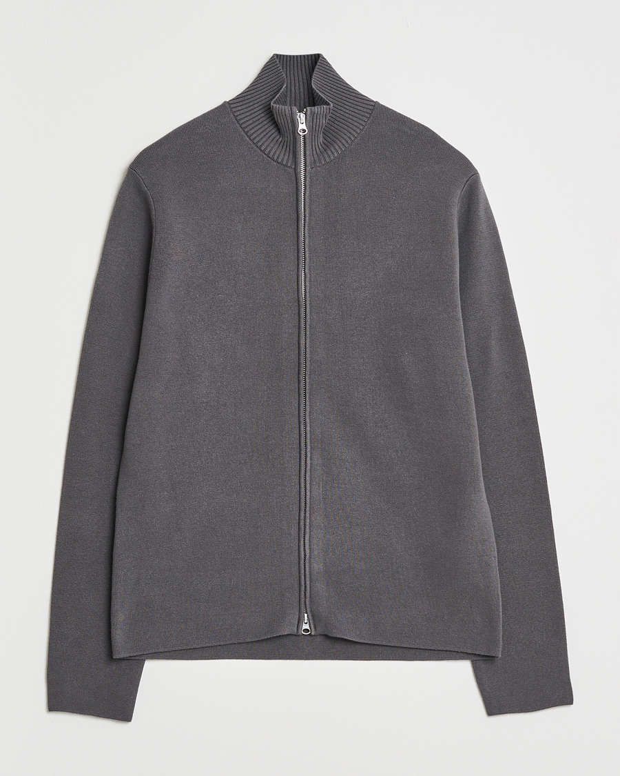 Herre | Gensere | Samsøe Samsøe | Niklas Full Zip Black Oyster
