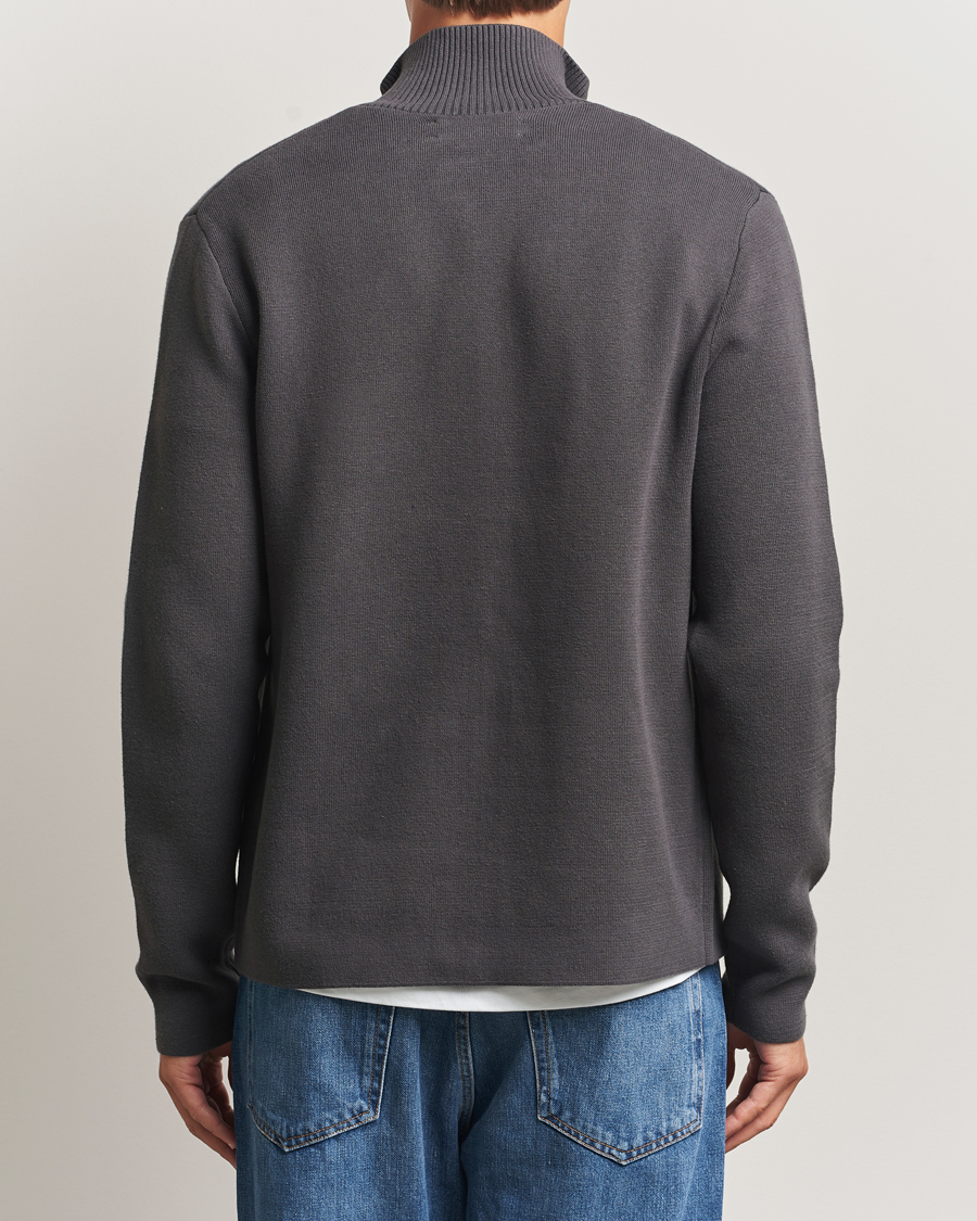 Herre | Gensere | Samsøe Samsøe | Niklas Full Zip Black Oyster