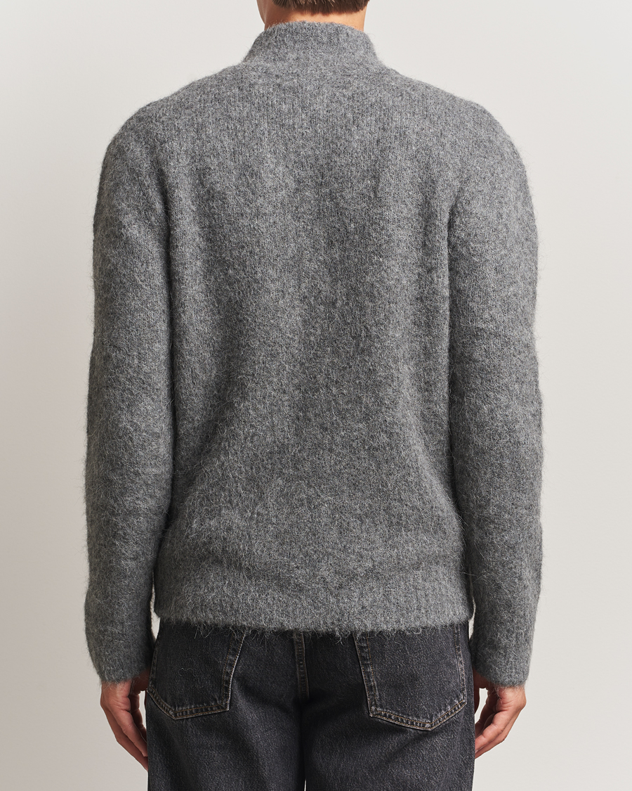Herre | Gensere | Samsøe Samsøe | Jean Alpaca Knitted Full Zip Iron Gate