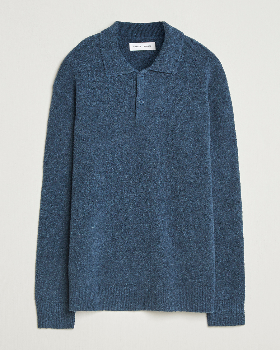 Herre | Gensere | Samsøe Samsøe | Nino Knitted Polo Midnight Navy