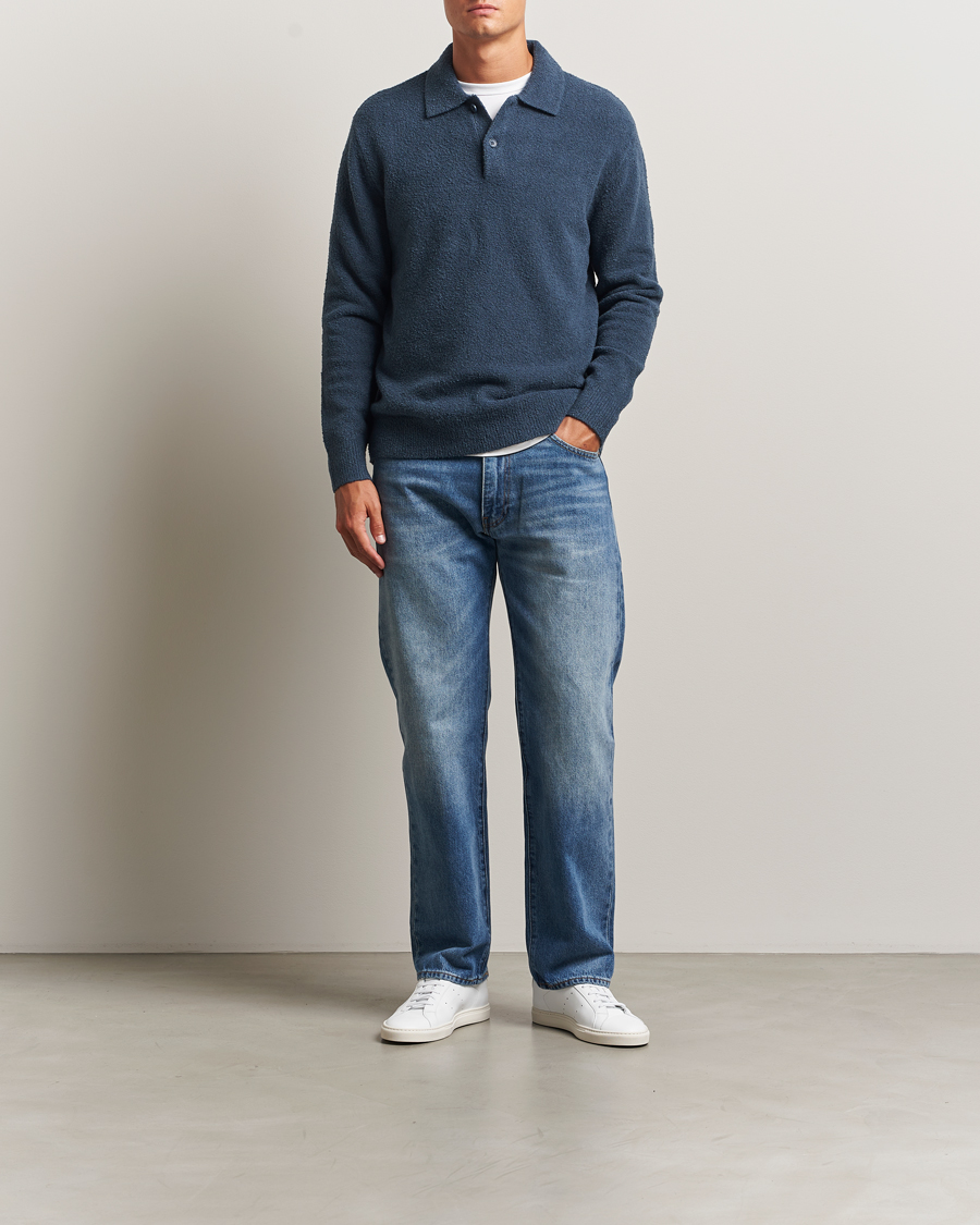 Herre | Gensere | Samsøe Samsøe | Nino Knitted Polo Midnight Navy