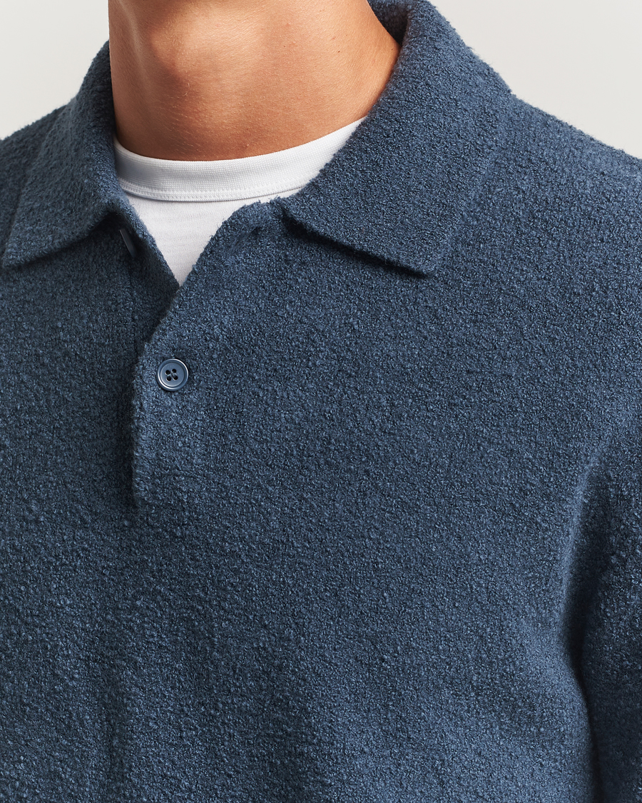 Herre | Gensere | Samsøe Samsøe | Nino Knitted Polo Midnight Navy