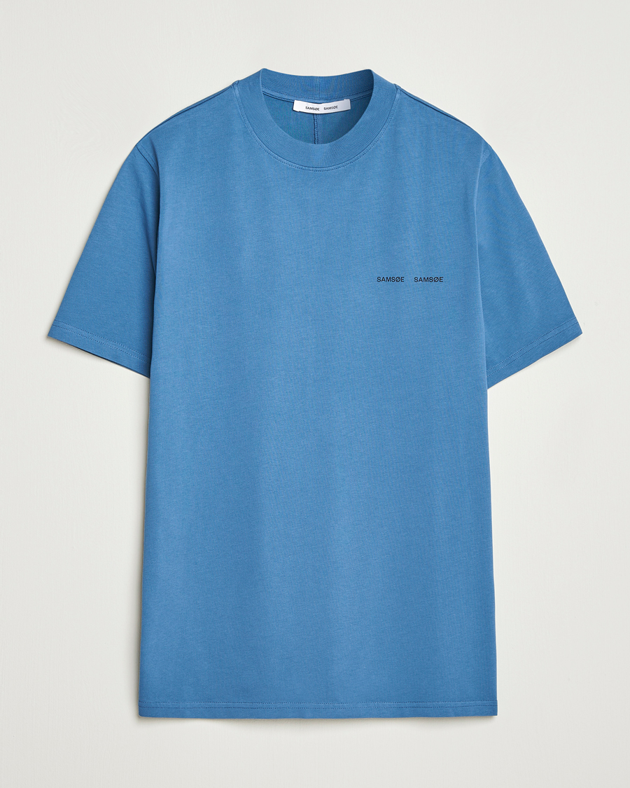 Herre | T-Shirts | Samsøe Samsøe | Norsbro Crew Neck T-Shirt Stellar Blue