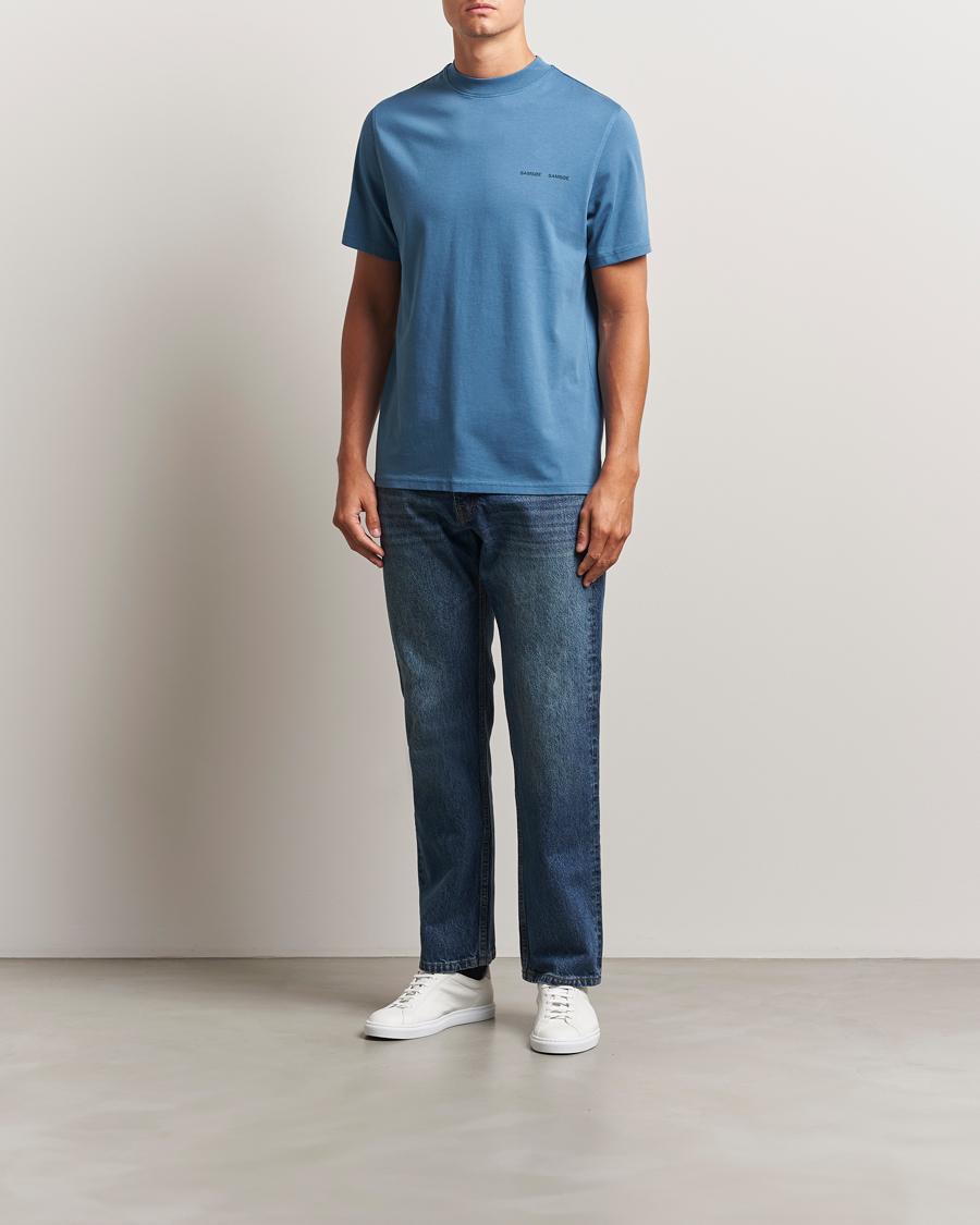 Herre | T-Shirts | Samsøe Samsøe | Norsbro Crew Neck T-Shirt Stellar Blue