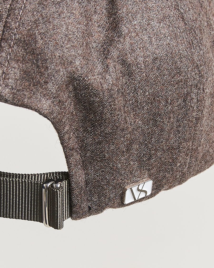 Herre | Hatter og capser | Varsity Headwear | Flannel Baseball Cap Taupe Brown