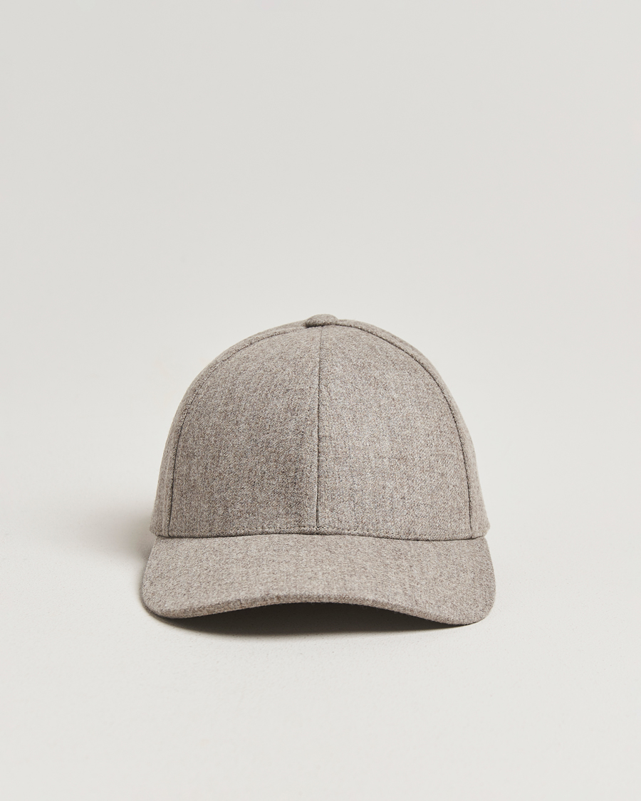 Herre | Hatter og capser | Varsity Headwear | Flannel Baseball Cap Umber Beige