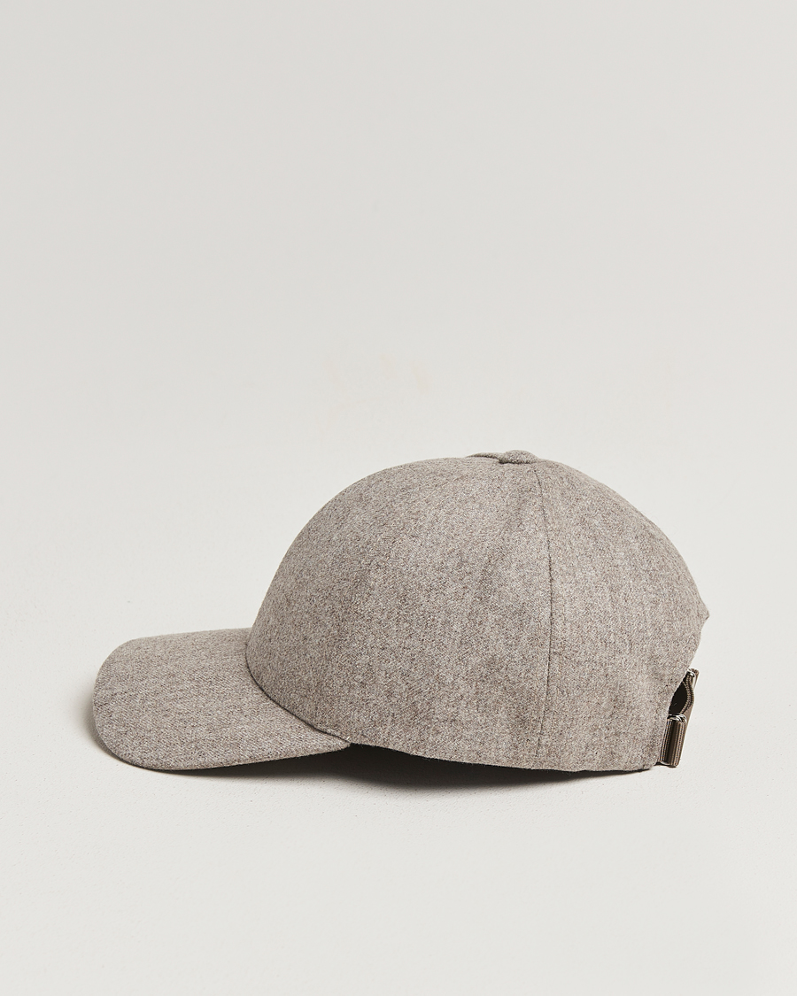 Herre | Hatter og capser | Varsity Headwear | Flannel Baseball Cap Umber Beige